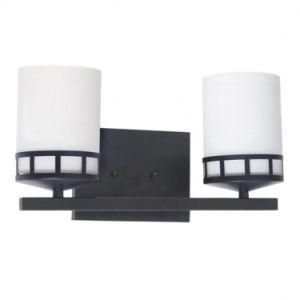 Modern Hotel Double Wall Lamps with Frosted Glass Shade