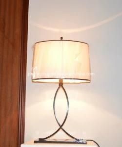 Phine Pd0032-01 Metal Desk Lamp with Fabric Shade