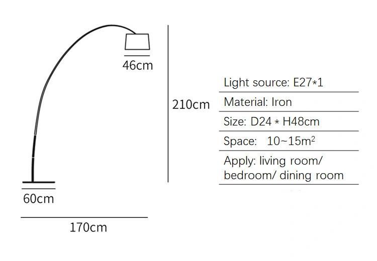 Popular Minimalist LED Standing Floor Lamp Modern Arc Novelty Light Home Decor Twice as Twiggy Floor Lamp (WH-MFL-171)