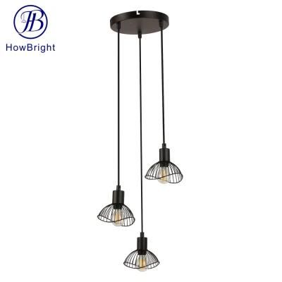 Hot Sale Ceiling Pendants Iron Suspension Lighting for Vintage Kitchen Chandelier Lamp