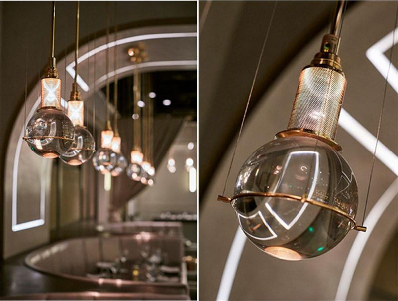 Modern Hanging Beautiful Globe Blown Glass Pendant Lights