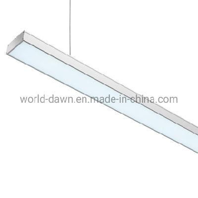 1200mm 24W 36W 48W Modern Design Linear Chandelier Lamp Simplism LED Suspended Lighting Ceiling Pendant Light with White Black Housing