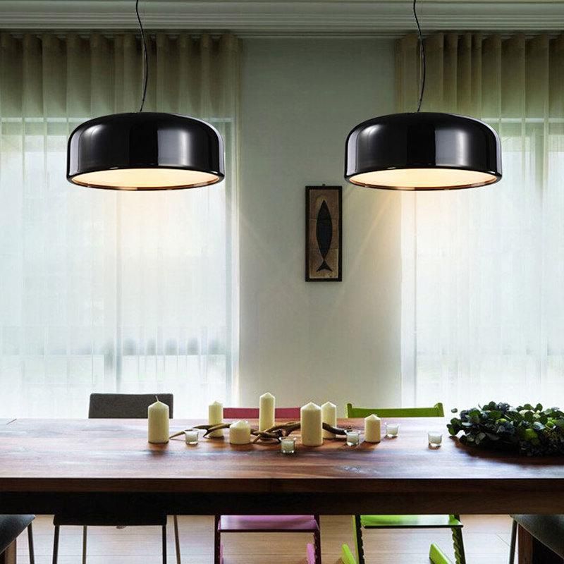Vintage Pendant Light Hotel Bar Restaurant Light Pan White Black Pendant Light Suspension Pendant (WH-AP-233)