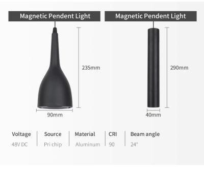 New Design Magnetic Track Light 48V LED Track Lighting System