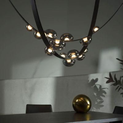 Latest Modern Decorative Home Lighting Leather LED Pendant Lamp for Restaurant, Living Room
