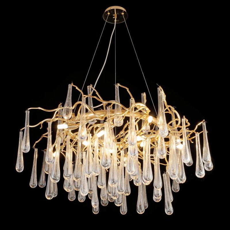 2022 Wholesale Indoor Living Room Bedroom LED Hanging Pendant Light Modern Luxury Chandeliers Crystal Light
