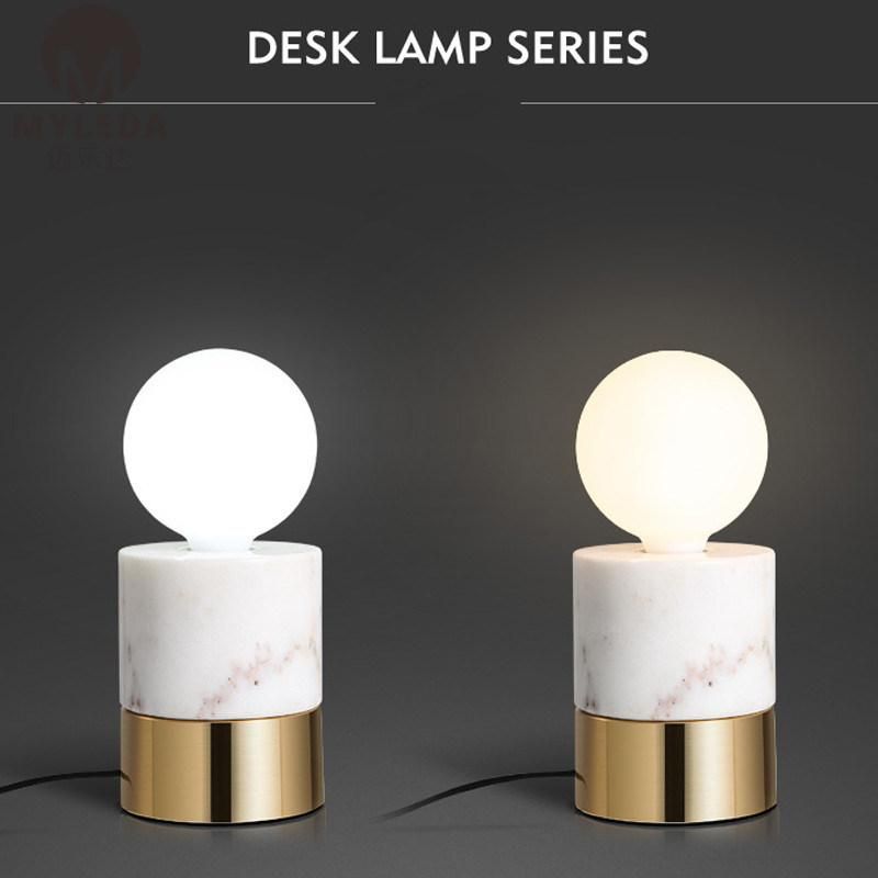 Hotel Bedroom Bedside Decorative Marble Table Lamp