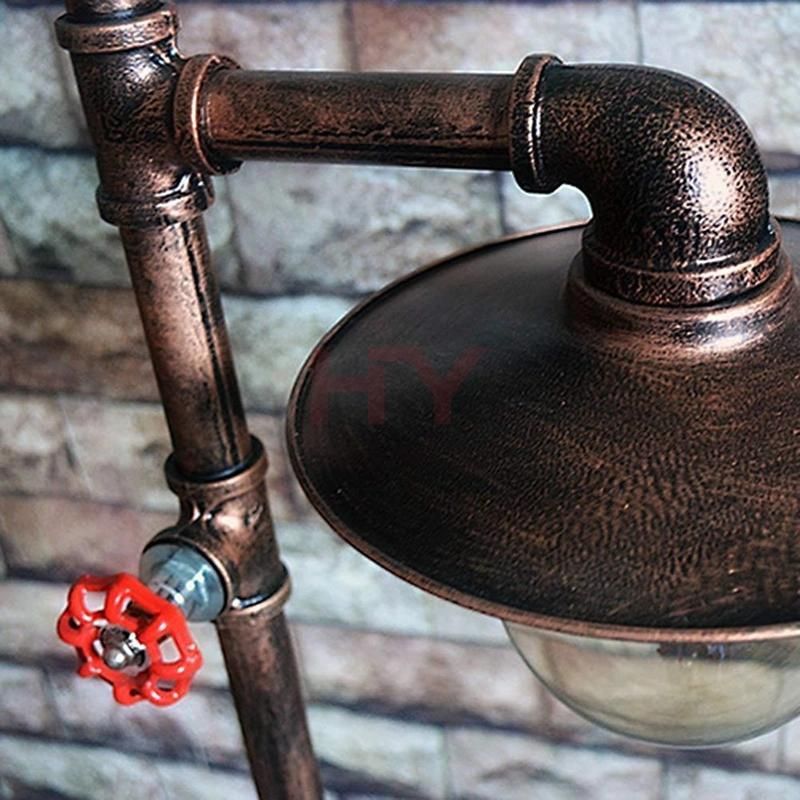 Vintage Fixture Water Pipe Floor Stand Lamp Edison Bulb Standing Lamp (WH-VFL-20)