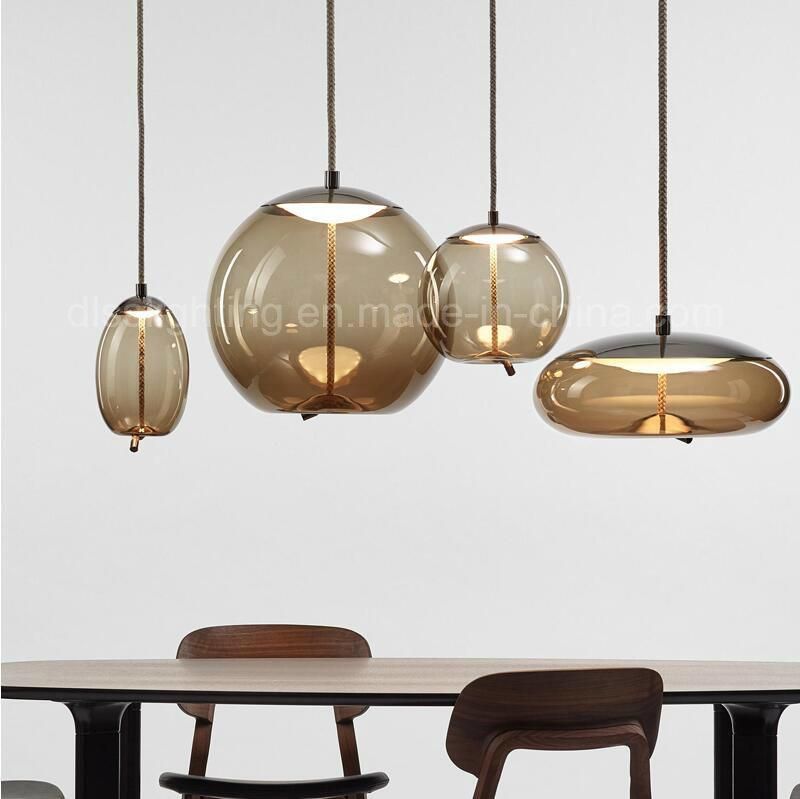 Post Modern Designer Suspension Lamp Decorative Interior LED Glass Pendant Light