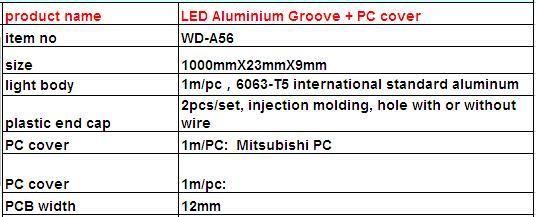 LED Aluminum Profile Ceiling Light Bar (WD-A56)
