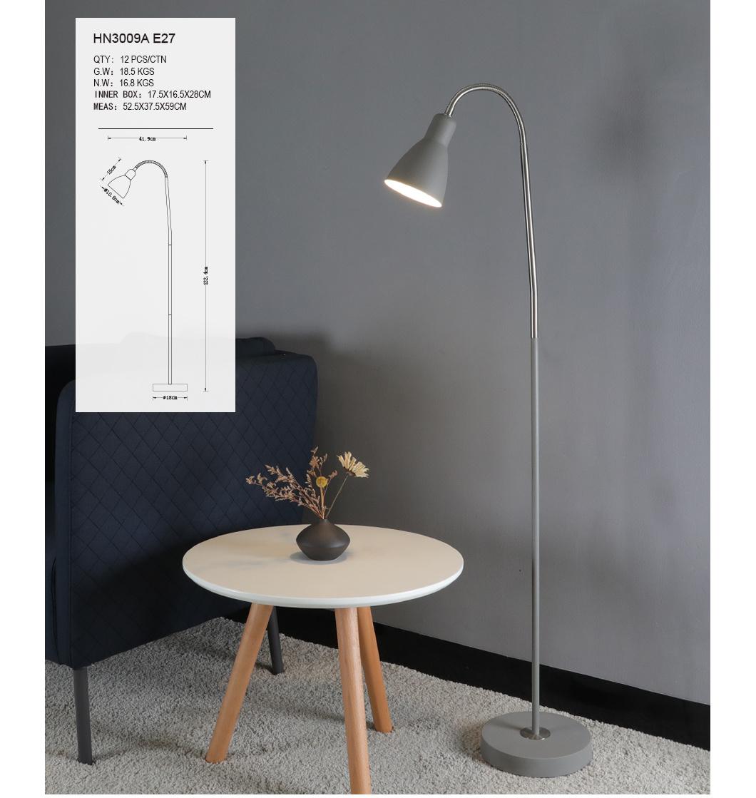 Indoor Decorative Modern Standing Simple Nordic Comtemporary Metal Floor Lamp