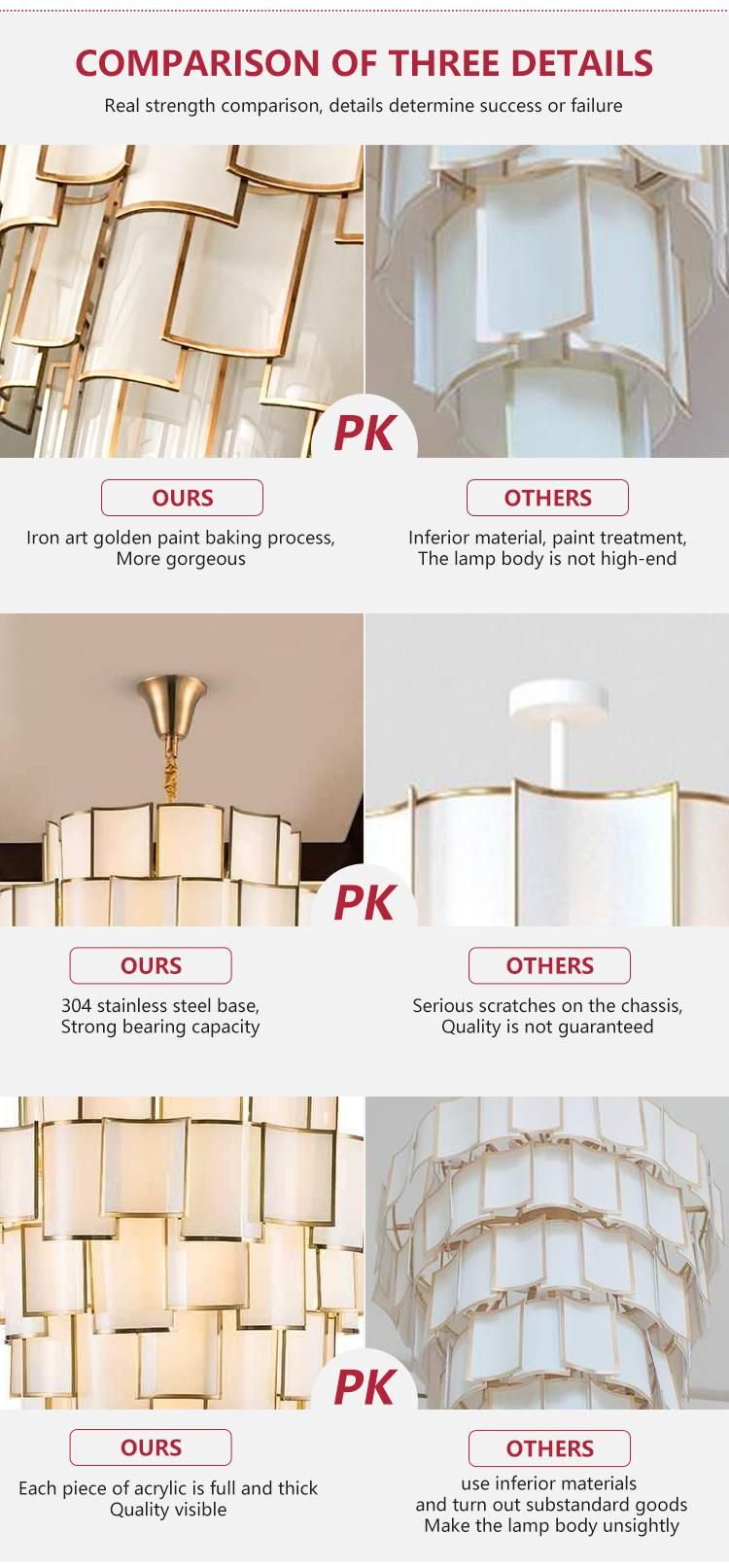 Large Lamp Bedroom Stair Living Room Hanging Modern Luxury Crystal LED Chandelier Light