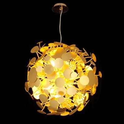 2022 Golden LED Pendant Light Modern Chandelier Nordic Design Crystal Aluminum Hanging Lighting Lamp Villa Hotel Restaurant