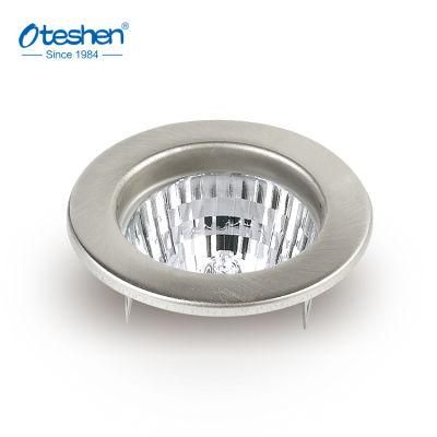 Round LED Downlight Chrome Housing Fixture in Steel Material
