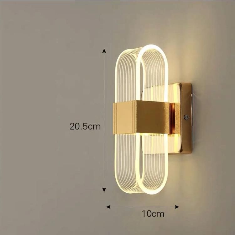 Modern Transparent Line Light Guide LED Bar Light Luxury Creative Living Room Scandinavian Wall Lamp (WH-OR-230)