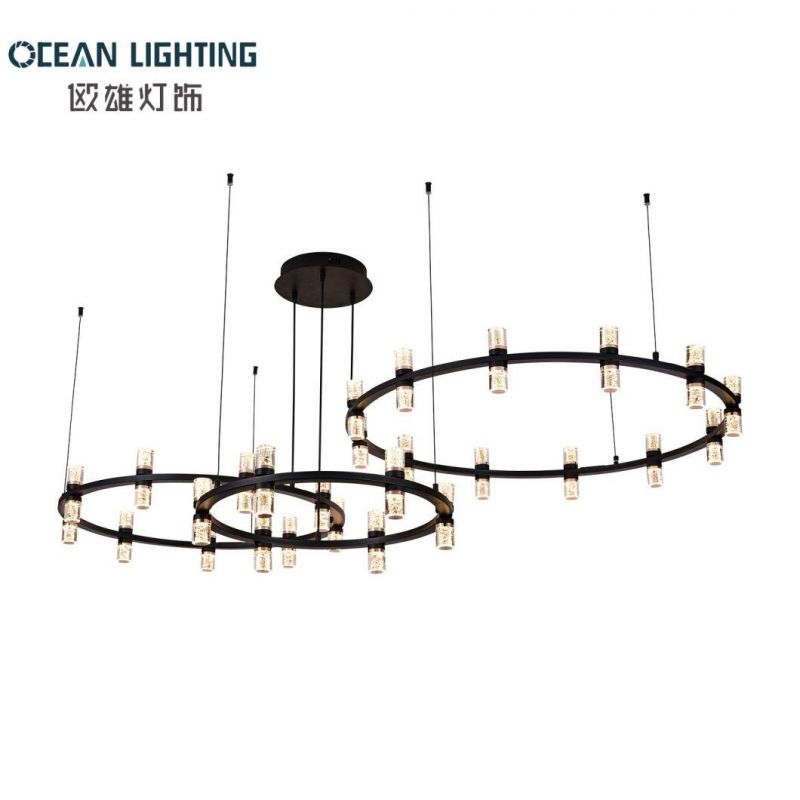 Modern Indoor Crystal Lighting 90W Round 16 Heads LED Chandelier