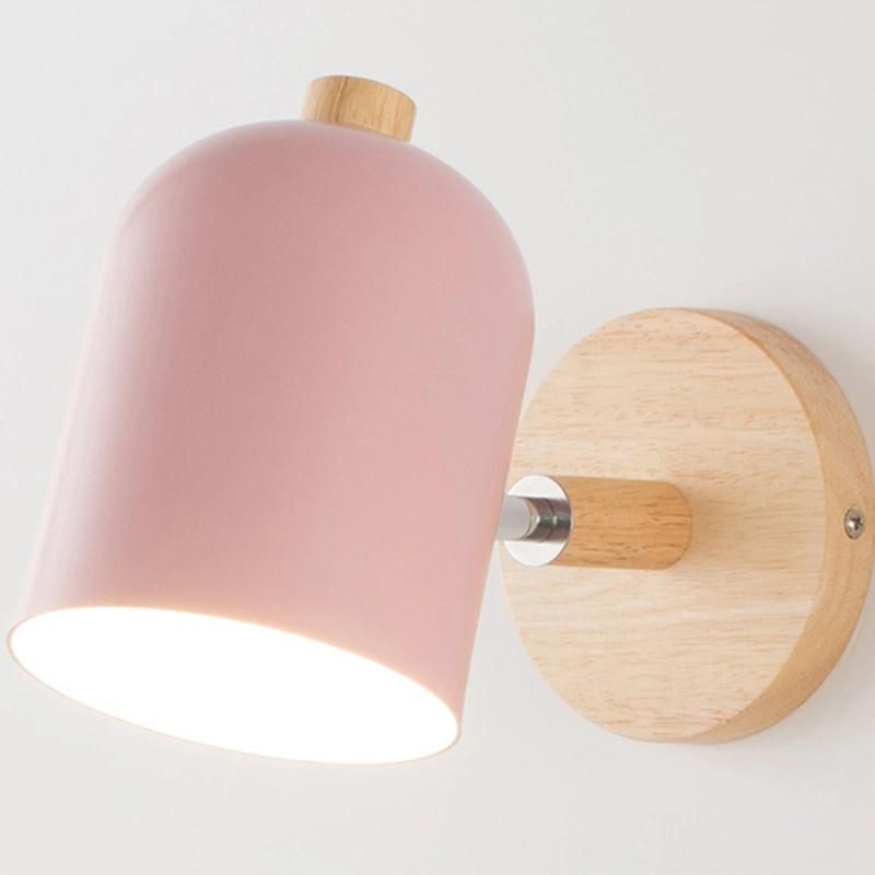 Nordic Wooden Wall Lights Living Room Bedroom Bedside Wall Lamp (WH-OR-168)