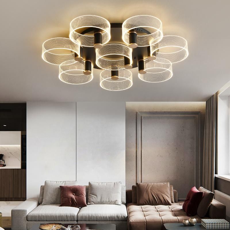 Modern Acrylic LED Ceiling Light Chandelier Lamps for Bedroom and Home