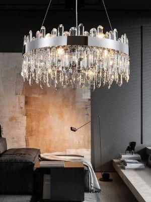 Super Skylite Suspension Luminaire Bois Fashion Light Crystal Lamp Chandelier Luminaire Suspension Modern Design Light