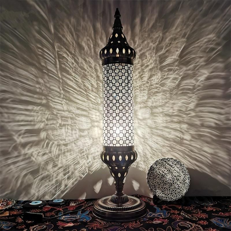 Retro Romantic Table Lamp Decorative Light Turkish Lamp Unique Lights (WH-VTB-19)