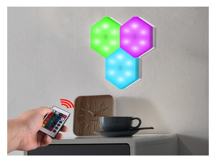 Wireless Hexagonal Lampmodular Touch Sensitive Lighting Creative Decoration Wall Lamps