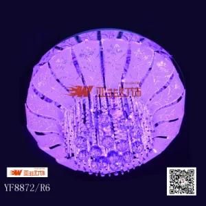 Modern Home Crystal Glass Ceiling Light with RGB&MP3 (YF8872/R6)