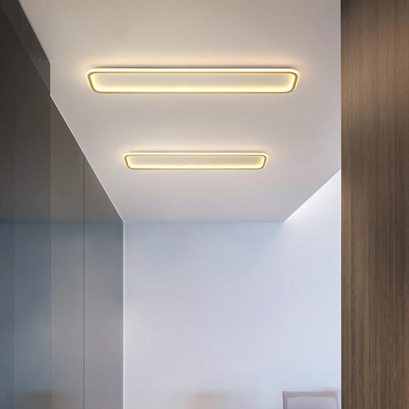 Corridor Lamp LED Ceiling Lamp Golden Strip Lamp Modern and Simple
