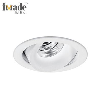 CE RoHS Approved 9.3W 13.9W Recessed Ceiling Round Adjustable COB LED Downlight
