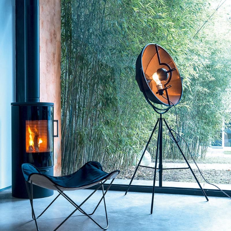 Nordic Minimalist Creative Semicircular Metal Lampshade Photography Satellite Decoration Floor Lamp E27 (WH-MFL-107)