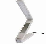LED Desk Lamp with Digital Clock Thermometer Calender with Rechargeable Battery Tocuh Operated