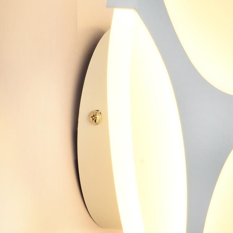 Black Spiral Flush Light Fixture Contemporary Acrylic LED Ceiling Lighting