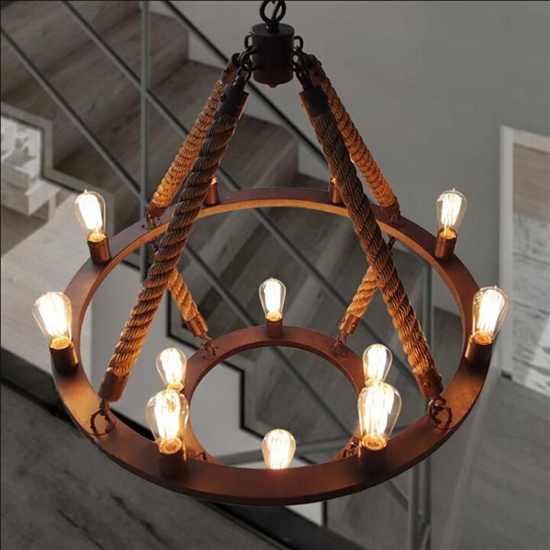 Industrial Style Chandelier Restaurant Multi-Head Chandelier Pendant Lamp