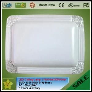 SMD 3528 Rectangular LED Ceiling Light 20W Super Bight