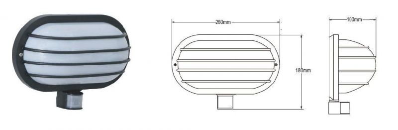 PIR Sensor Bulkhead Lamp