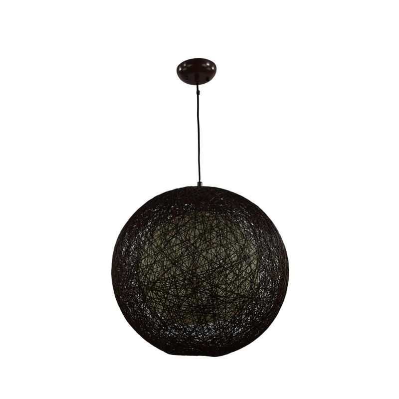 Hot Sales Indoor Etching Loft Rattan Twine Random Wind Chandelier Light