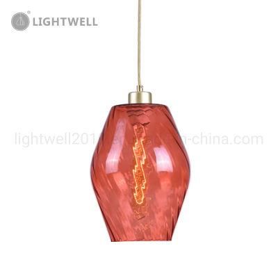Colorful Hanging Glass Lighting Suspension Pendant Lamp for Cafe Shop