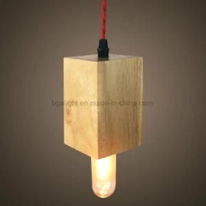 Wooden Modern Light Study Room Pendant Lamp with E26/E27