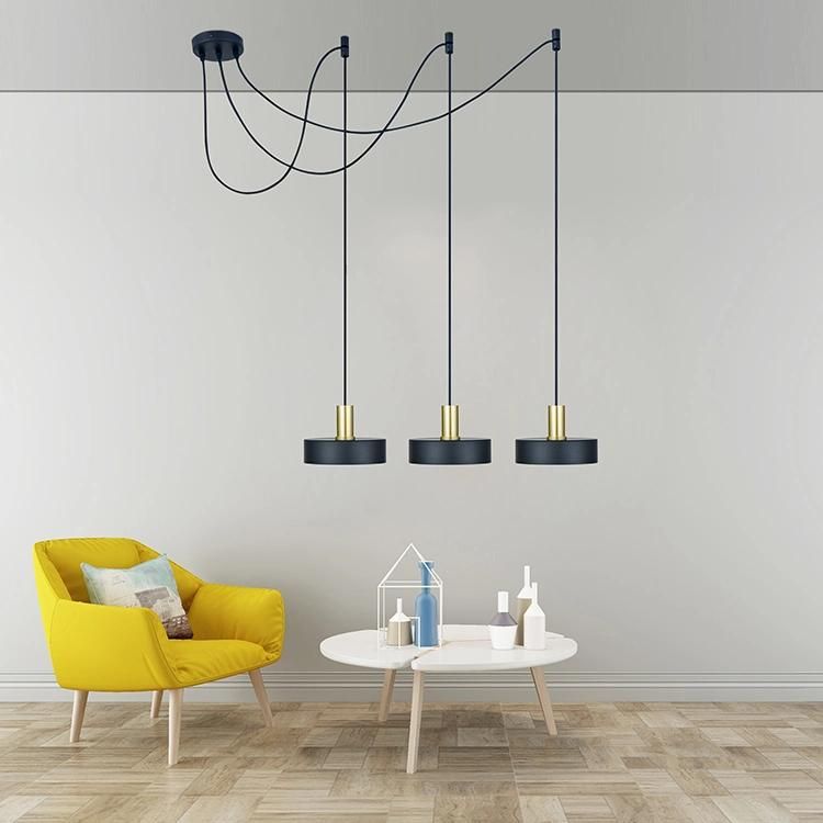 Modern 3-Pack Gold Tube Pendant Lighting Adjustable Length Lamp LED Light Fixtures Aluminum Dining Room Decor Hanging Light for Bedroom Kitchen Island