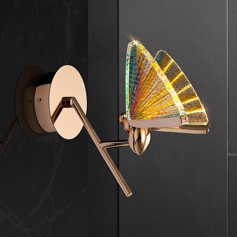 Bedroom LED Wall Lamp Butterfly Creative Personality Wall Light Stair Decorative Lighting