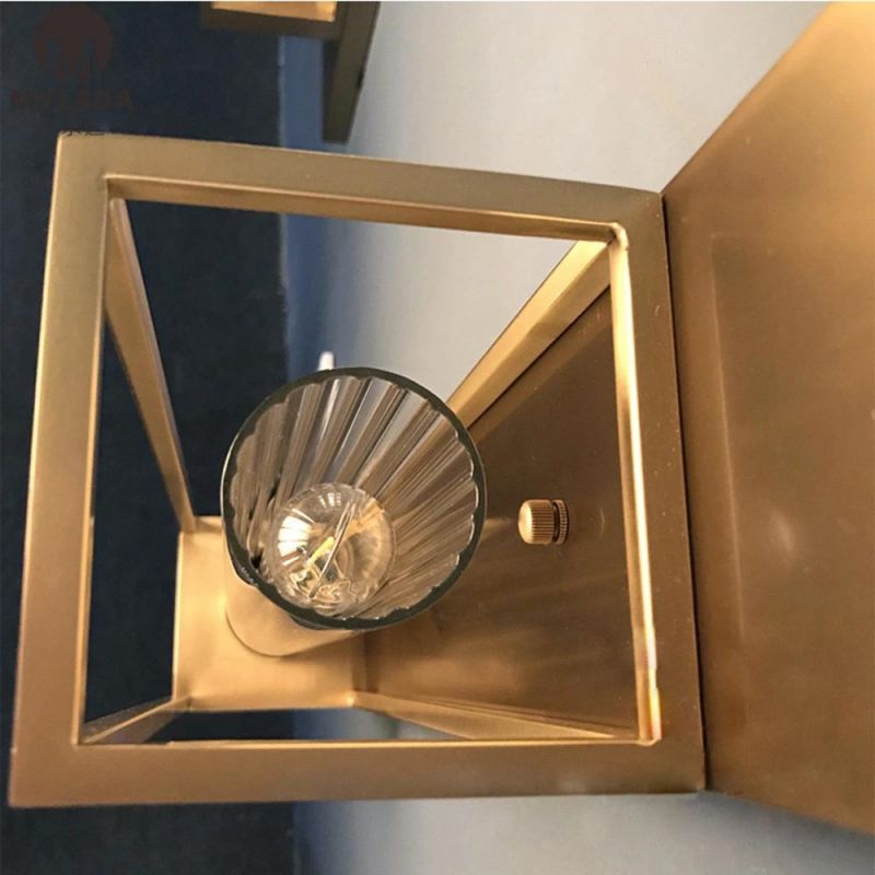 Modern Indoor Stainless Steel Hotel Bedside Wall Lamp