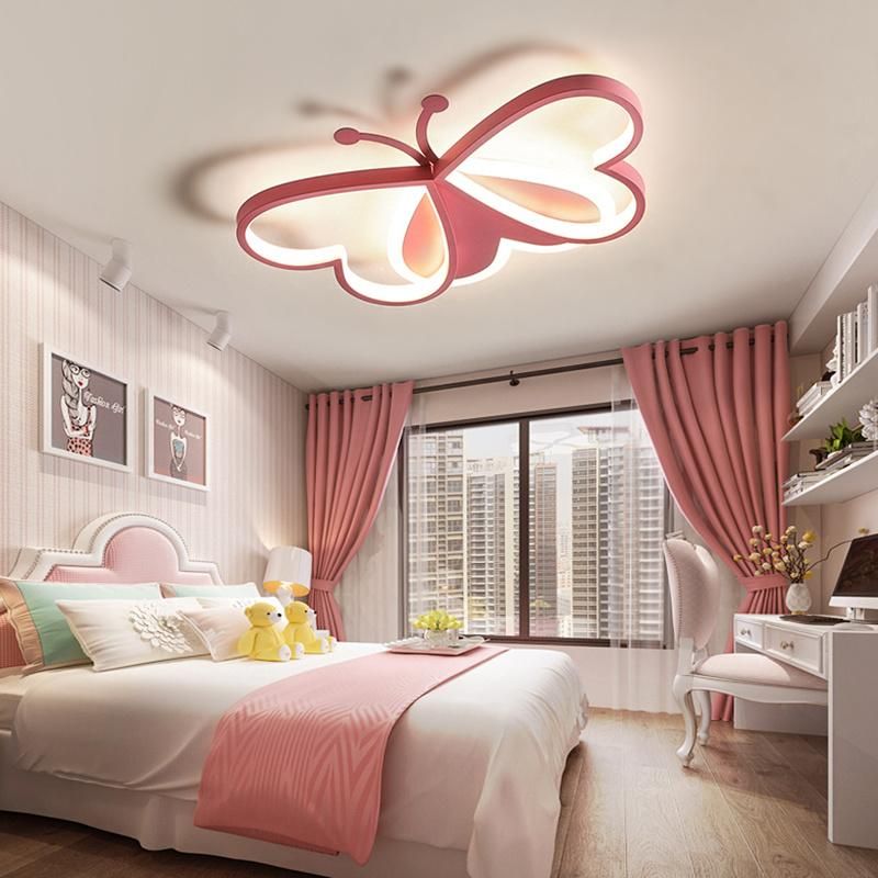 Butterfly Chandelier Kids Nordic Children′s Room Bedroom Decor LED Lamp Lights (WH-MA-175)