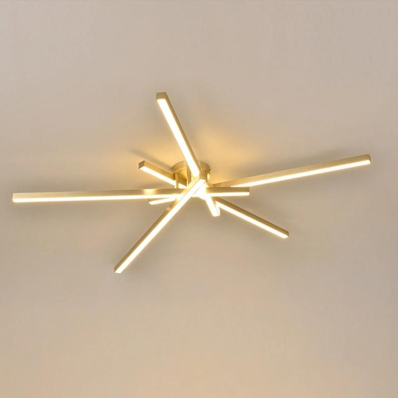 Metal Golden Color Simple Design Ceiling Lamp Pendant Lamp Chandelier LED