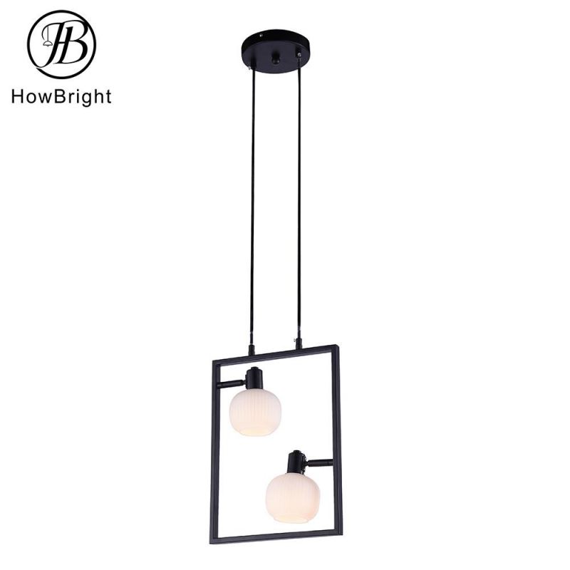 Hot Sell Iron E14 LED Pendant Light Living Room Restaurant Hang Modern Chandelier Popular Lights Mini Glass Indoor Ceiling Light Large Wholesale Pendant Lamp