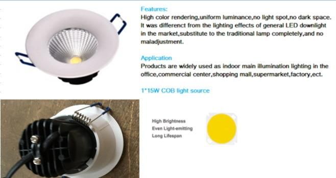 Small Embedded COB Down Light 5W Recessed LED Downlight (Wd-Dl-9068)