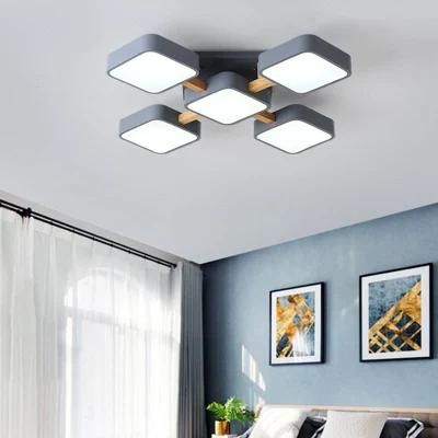 LED Modern Minimalist Ceiling Lamp LED Study Entrance Bedroom Wooden ceiling Light (WH-WA-23)