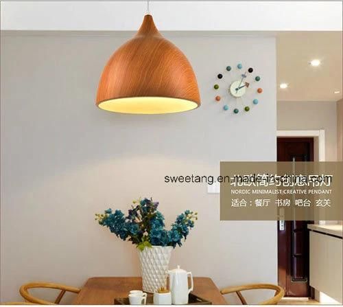 Chandelier Pendant Light Wood Hanging Ceiling Lamp for Restaurant