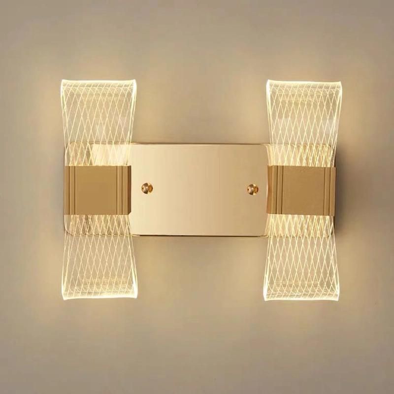 Modern Transparent Line Light Guide LED Bar Light Luxury Creative Living Room Scandinavian Wall Lamp (WH-OR-230)