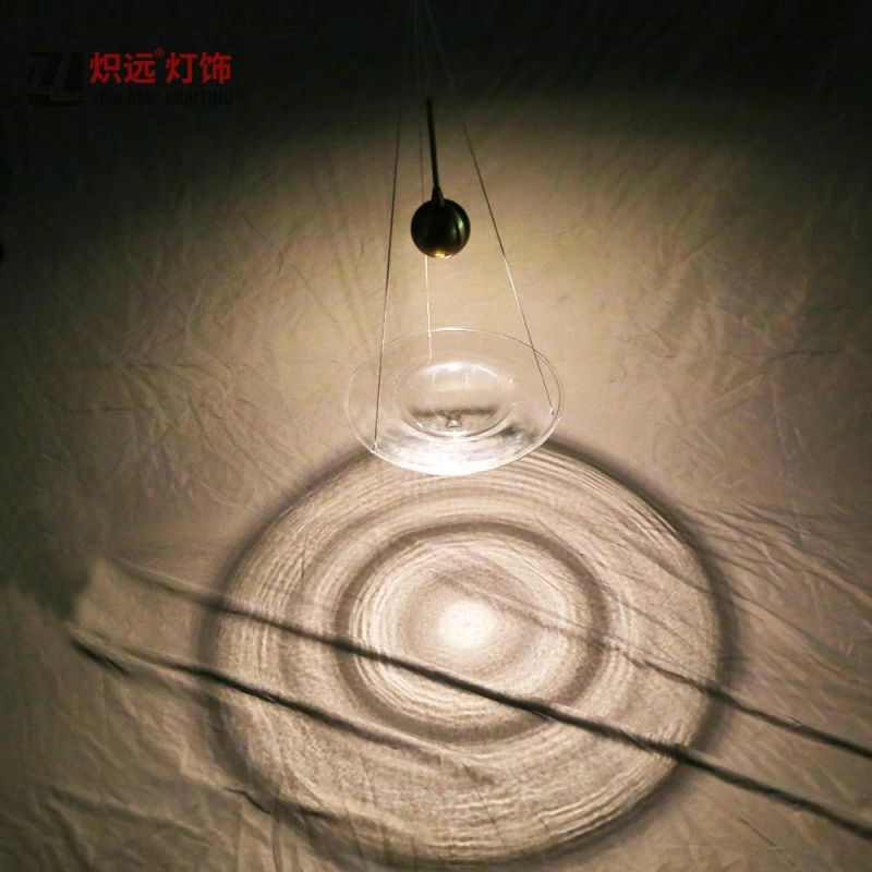 Clear Glass Pendant Lamp for Dining Table Lighting