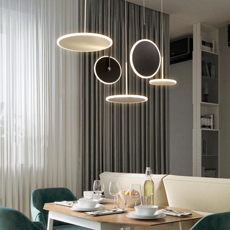 Nordic Chandelier Living Room Modern Rotunda Ceiling Light LED Pendant Lamp