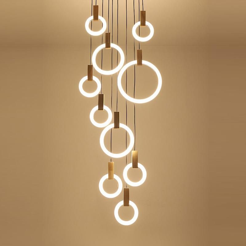 Suspension Loop Design Pendant Lamp Chandelier Bedroom Lamp Living Room Lamp